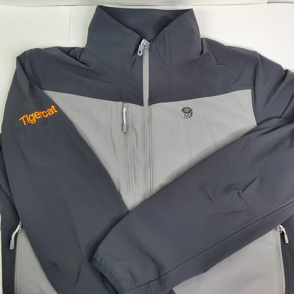 MOUNTAIN HARDWEAR Mens Medium Full Zip Gray Jacket Winter Apparel Coat-Read - Picture 1 of 11